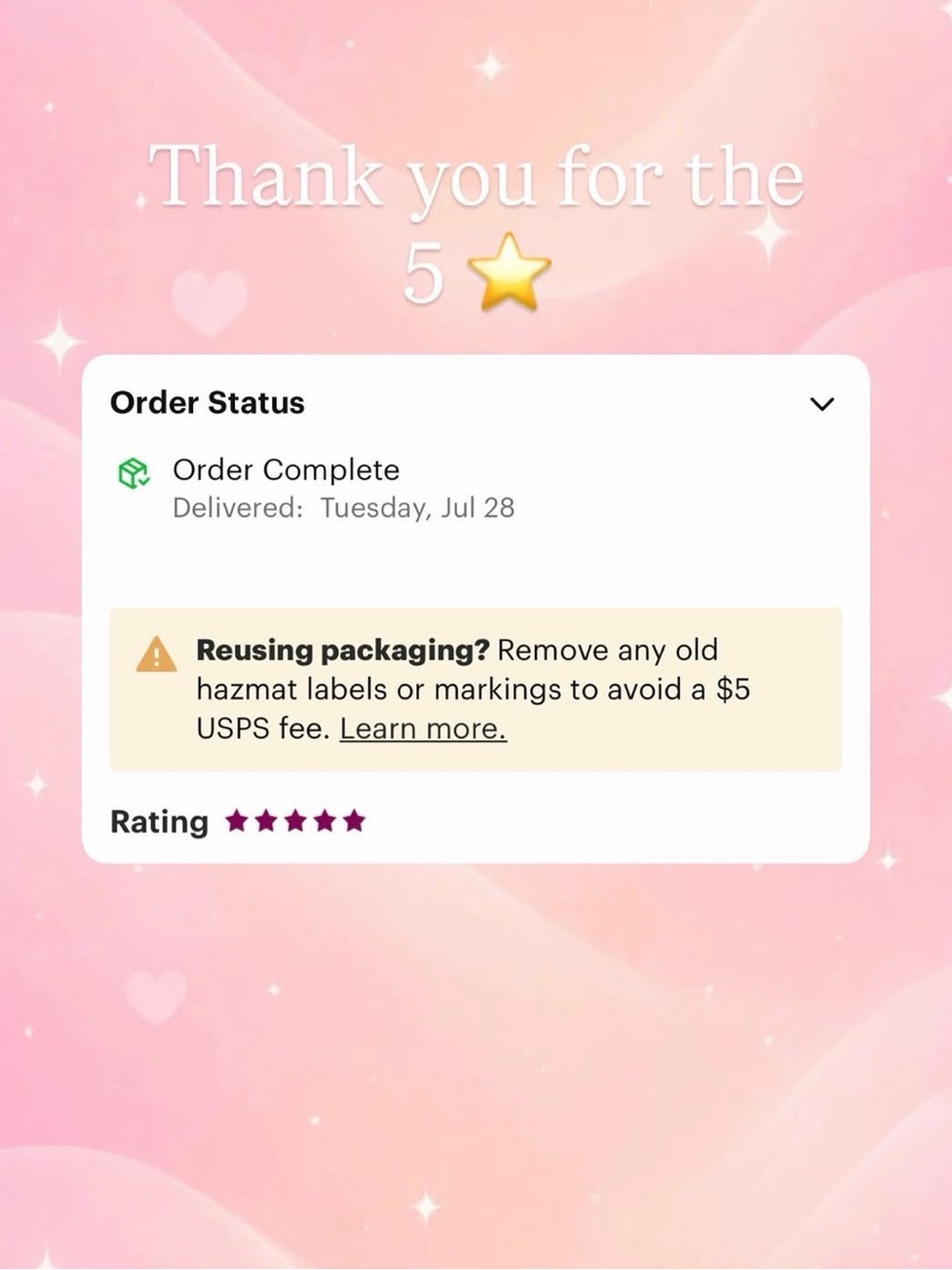Thank you for the 5⭐️ review !